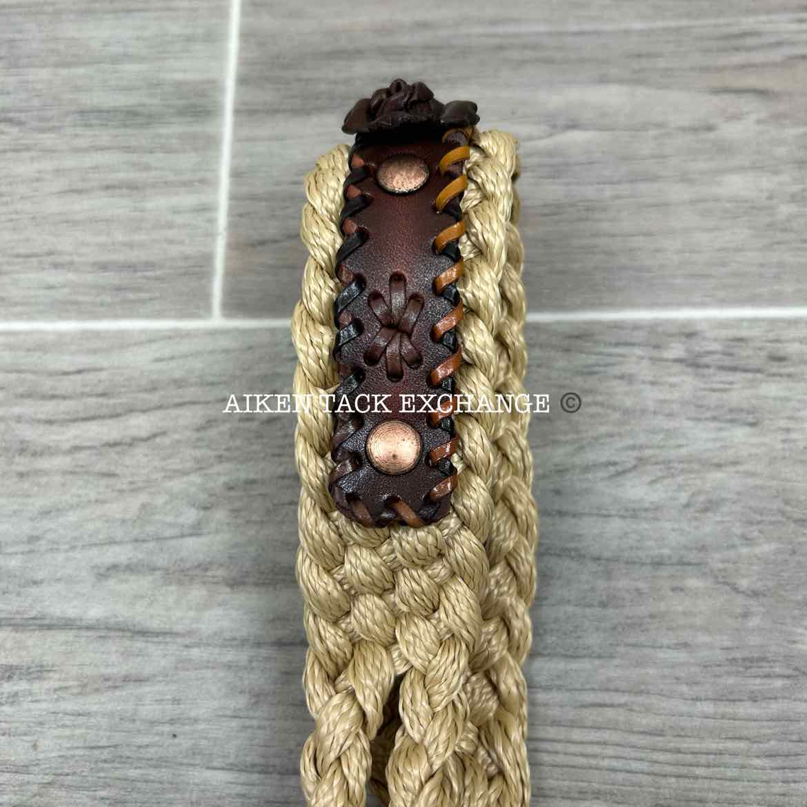 Braided Rope Halter with Lead