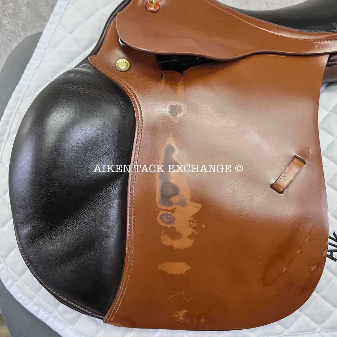 2005 Prestige Sidney Jump Saddle, 17" Seat, 33 Tree - Medium, Wool Flocked Panels