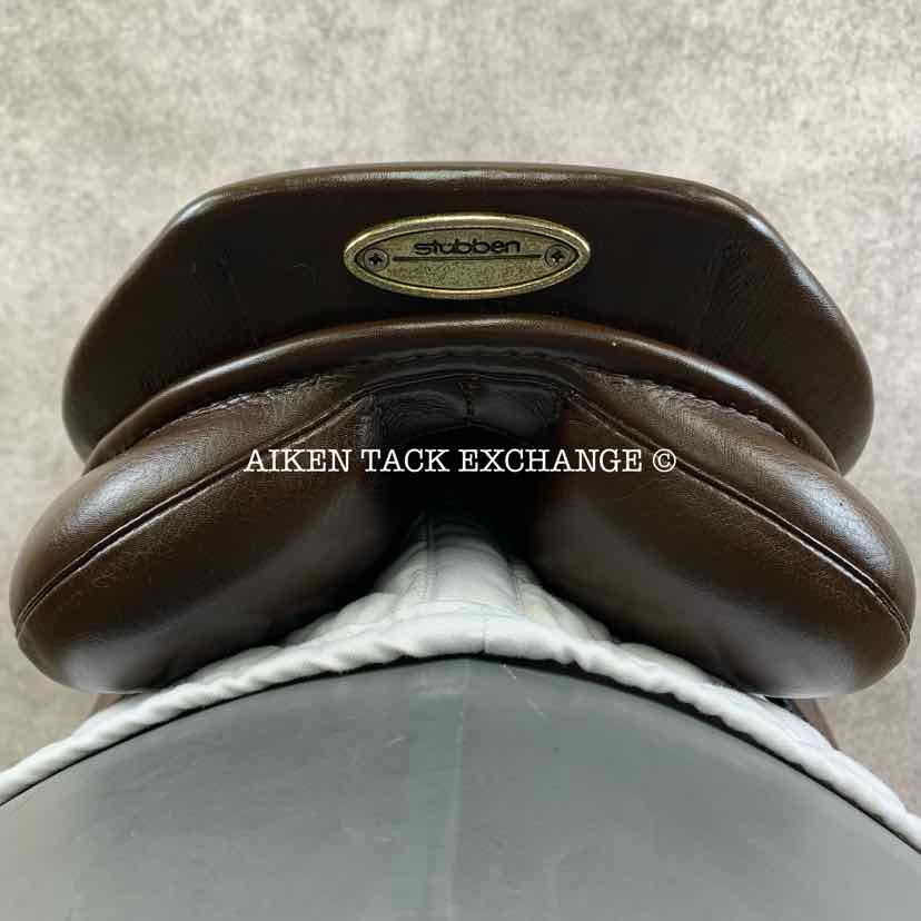 2011 Stubben Artus CS Deluxe Jump Saddle, 18" Seat, 28 cm Tree - Medium, Wool Flocked Panels