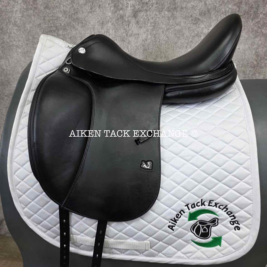 2017 Prestige X-D2 K Zero Monoflap Dressage Saddle, 18" Seat - Short Flap, Medium Tree, Wool Flocked Panels