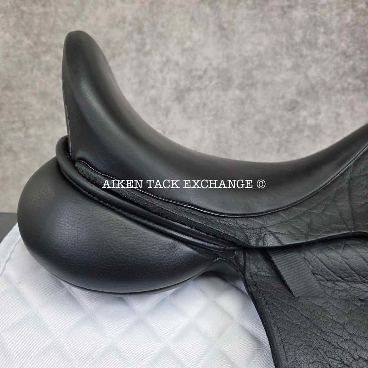 2017 Custom Saddlery Advantage Monoflap Dressage Saddle, 18" Seat, Adjustable Tree, Wool Flocked Panels