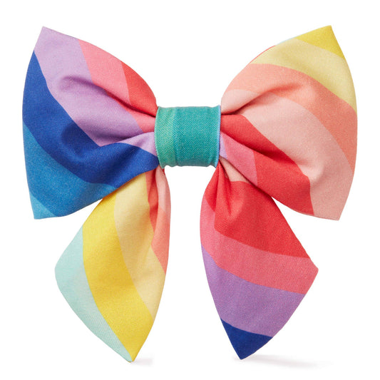 The Foggy Dog - Over the Rainbow St. Patrick's Day Lady Dog Bow: Large