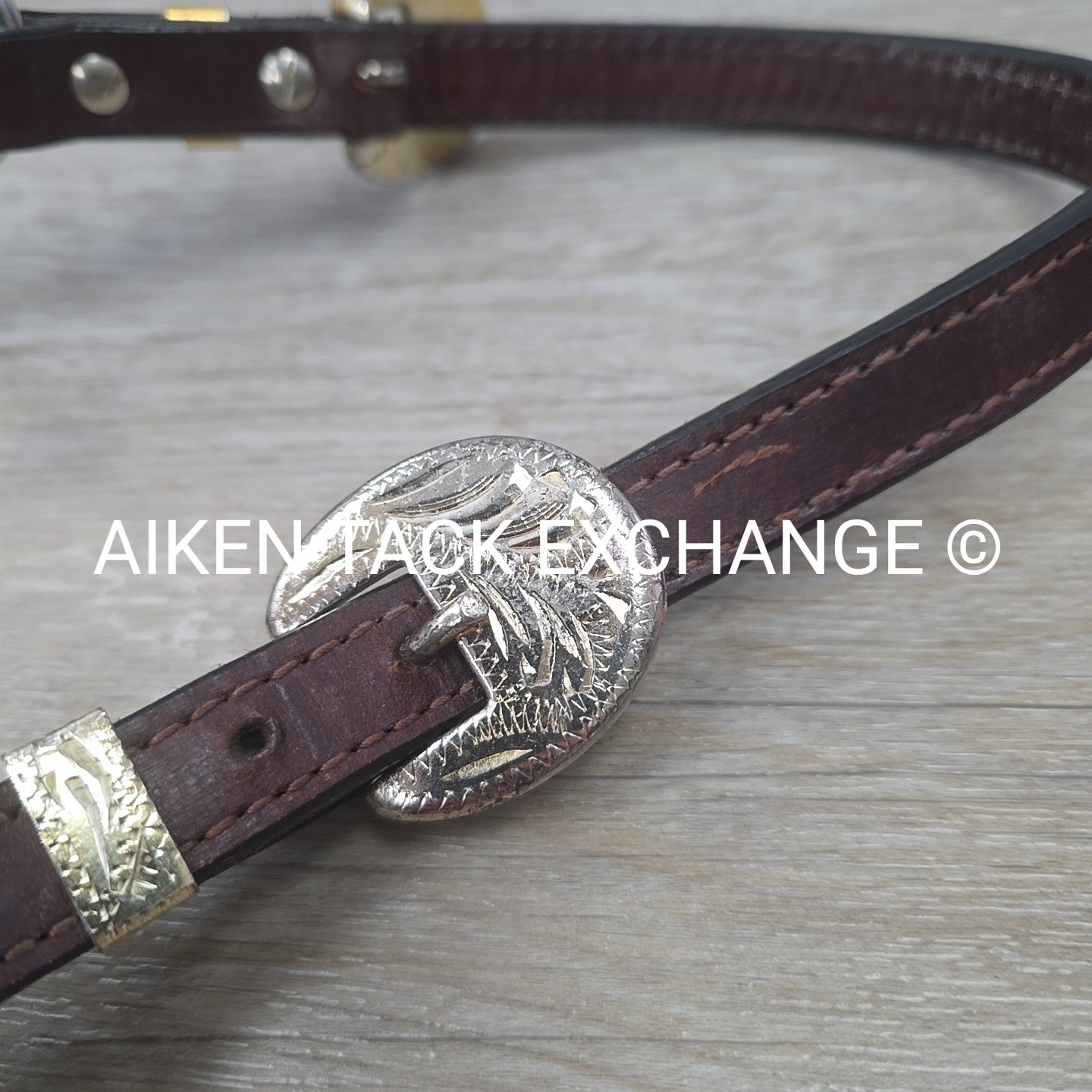 Western Show Halter, Brown, Size Pony