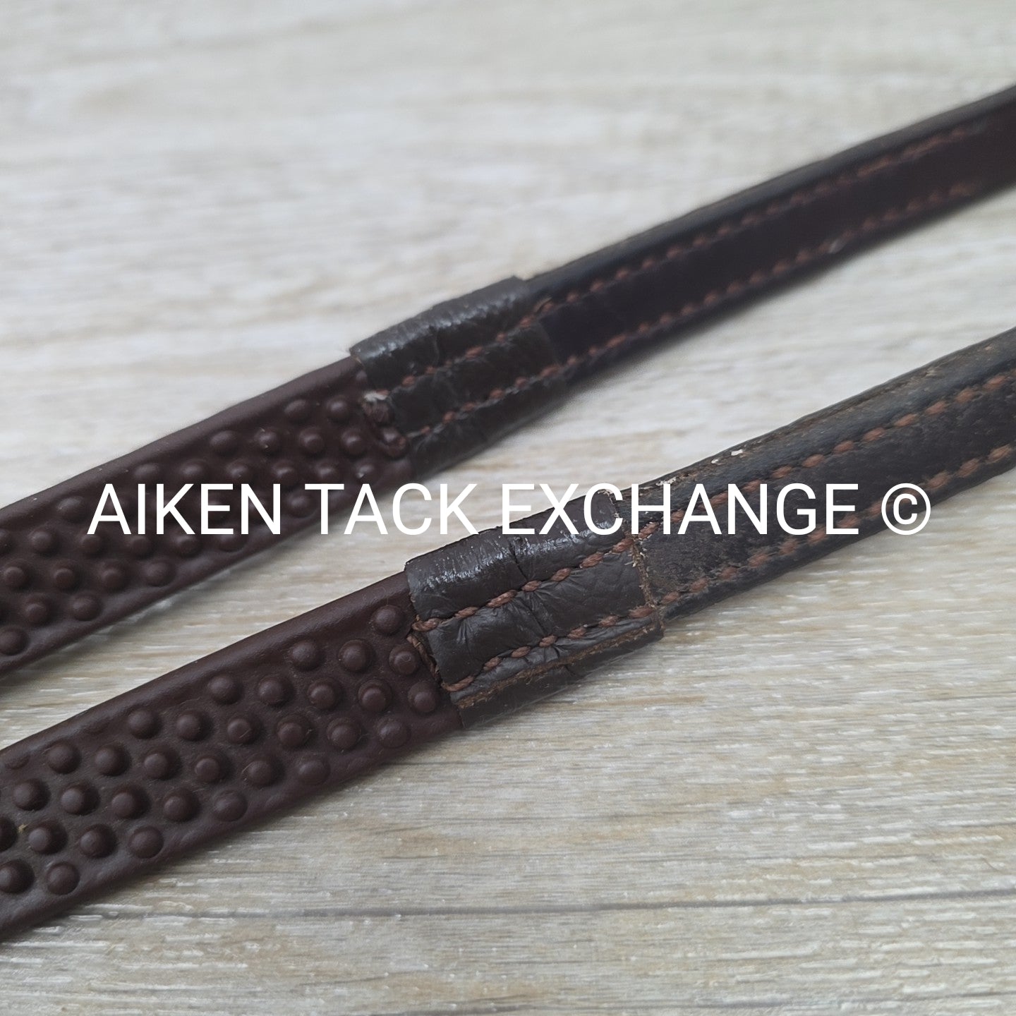 Nunn Finer Super Grip Soft Rubber Reins, Brown, 58"