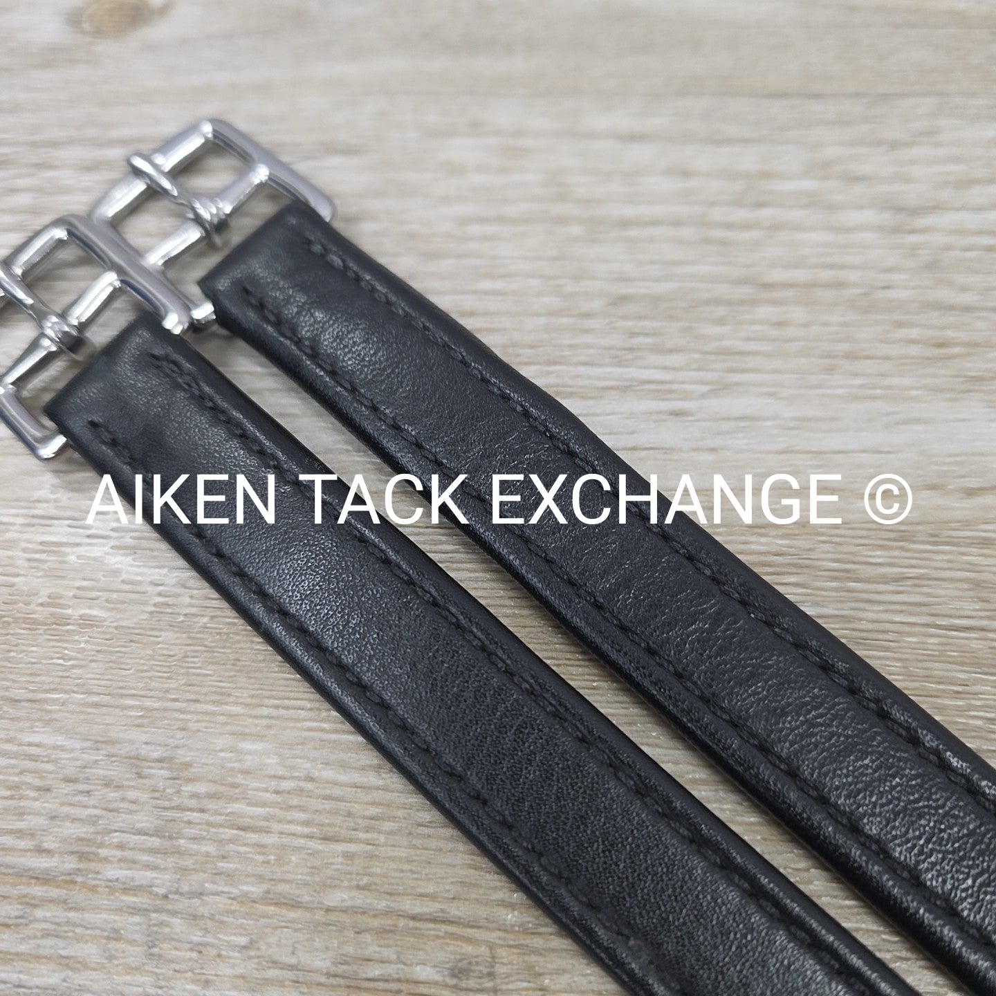 HFP Nylon Lined Stirrup Leathers, Black, 54"