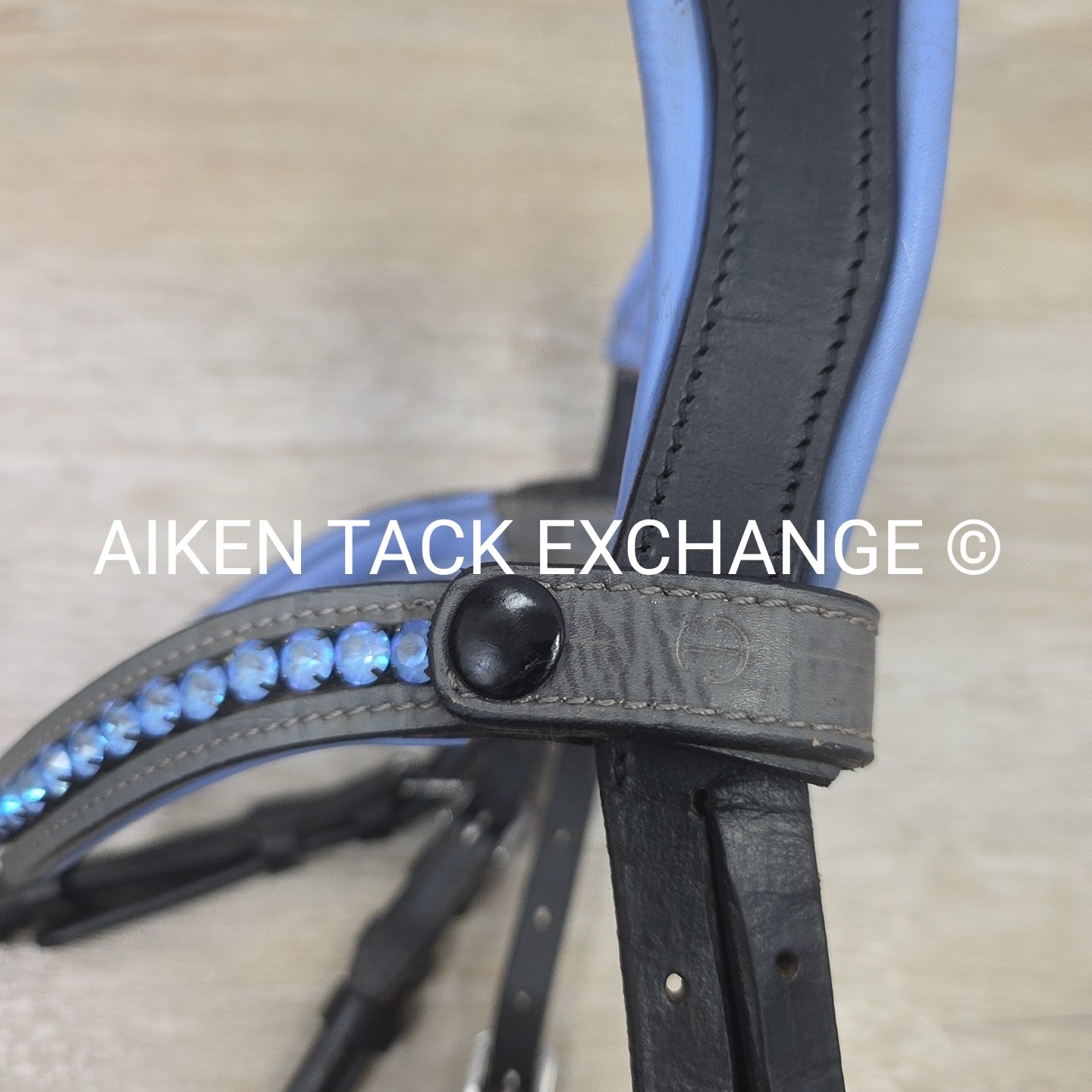 Halter Ego Rolled Dressage Bridle, No Reins, Size Cob