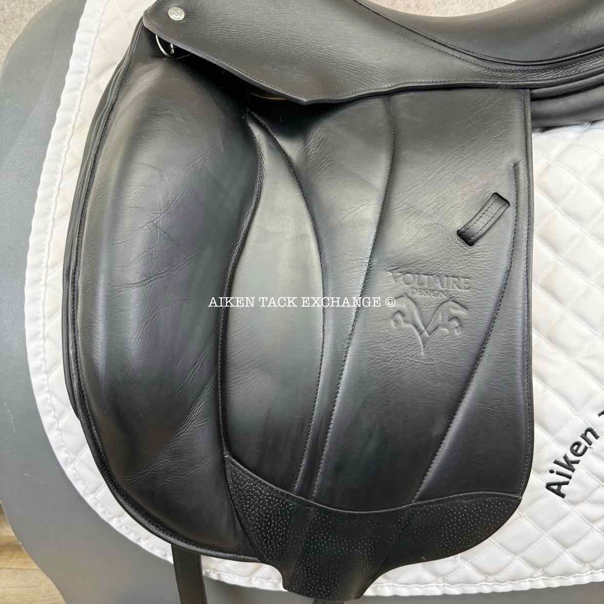 2017 Voltaire Adelaide Monoflap Dressage Saddle, 18" Seat, 3A Flap, W/XW Tree, Foam XFIN Panels, Full Buffalo Leather