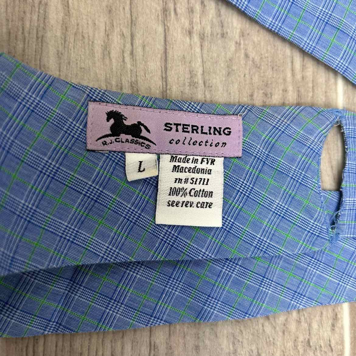 RJ Classics Sterling Collection Stock Tie, Size Large