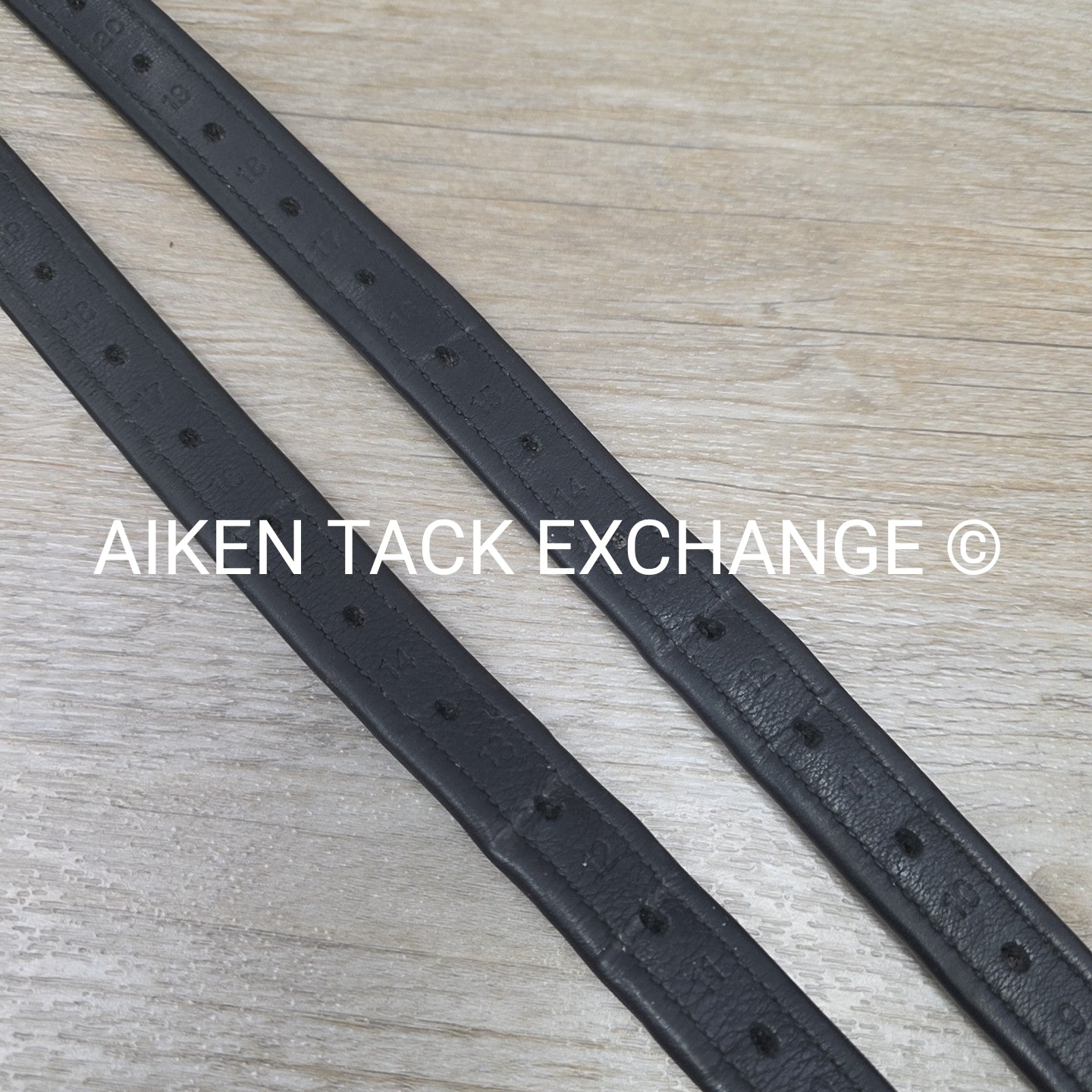 Prestige Nylon Lined Stirrup Leathers, Black, 160 cm / 63"