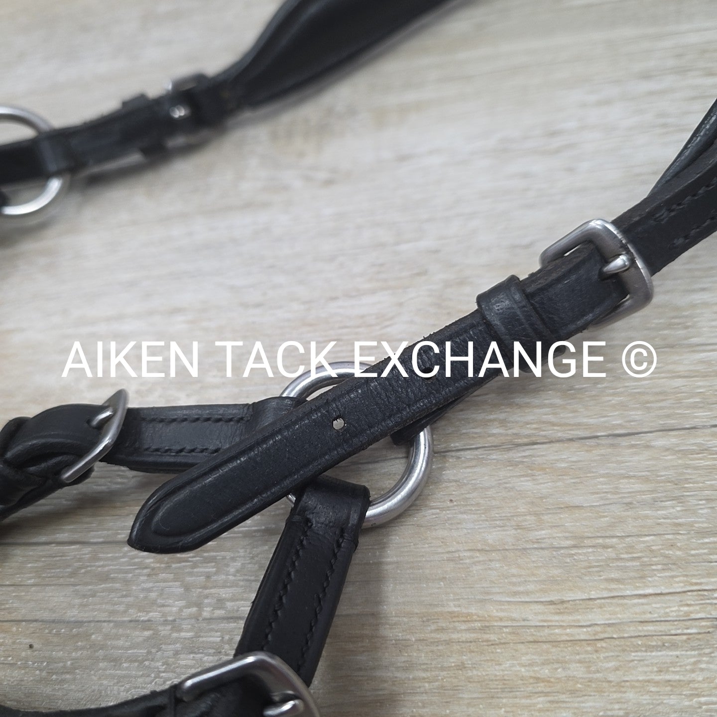 Bitless Bridle, No Browband, No Reins, Black, Size Full