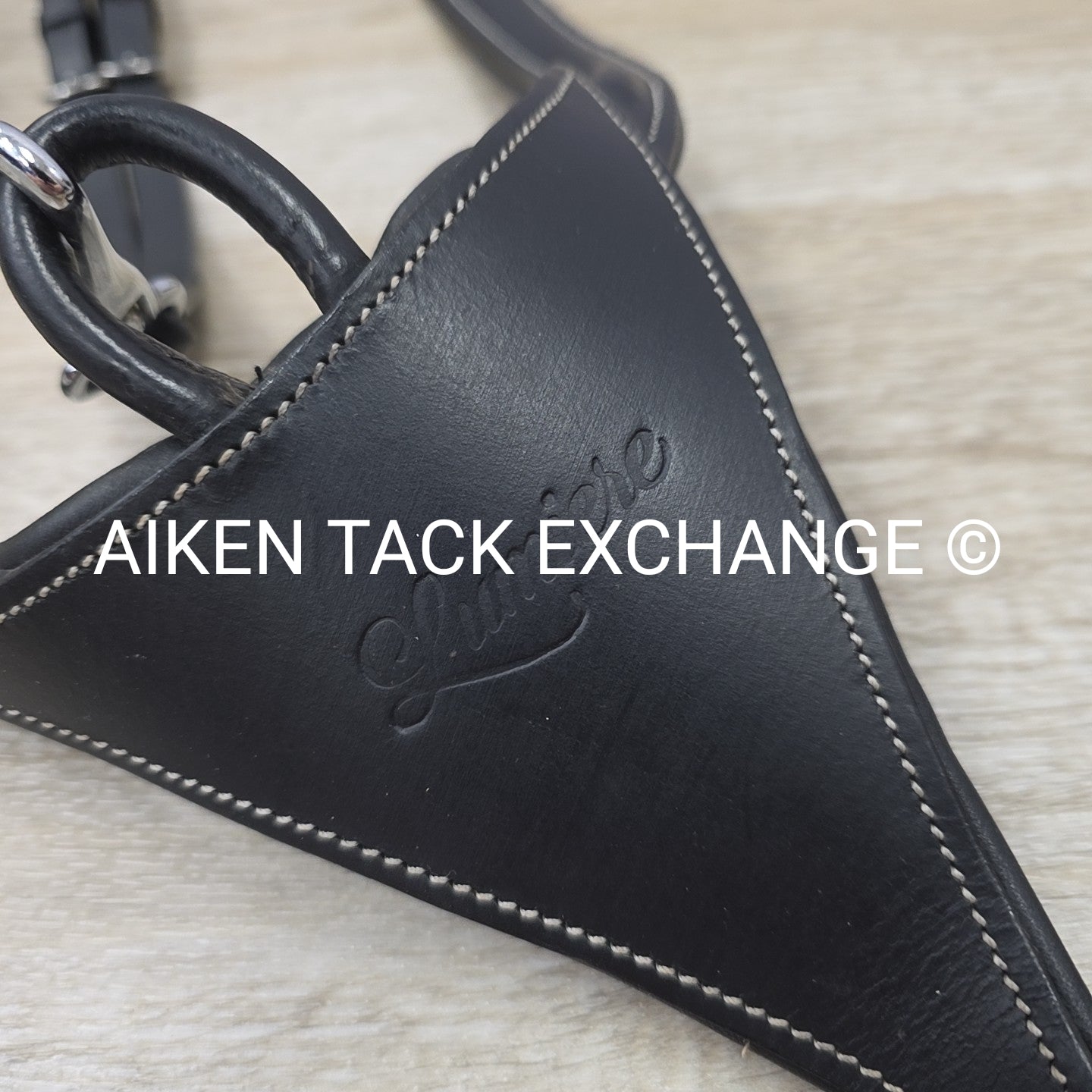 Lumiere "Anka" Breastplate with Running Martingale Attachment, Black, Size Full