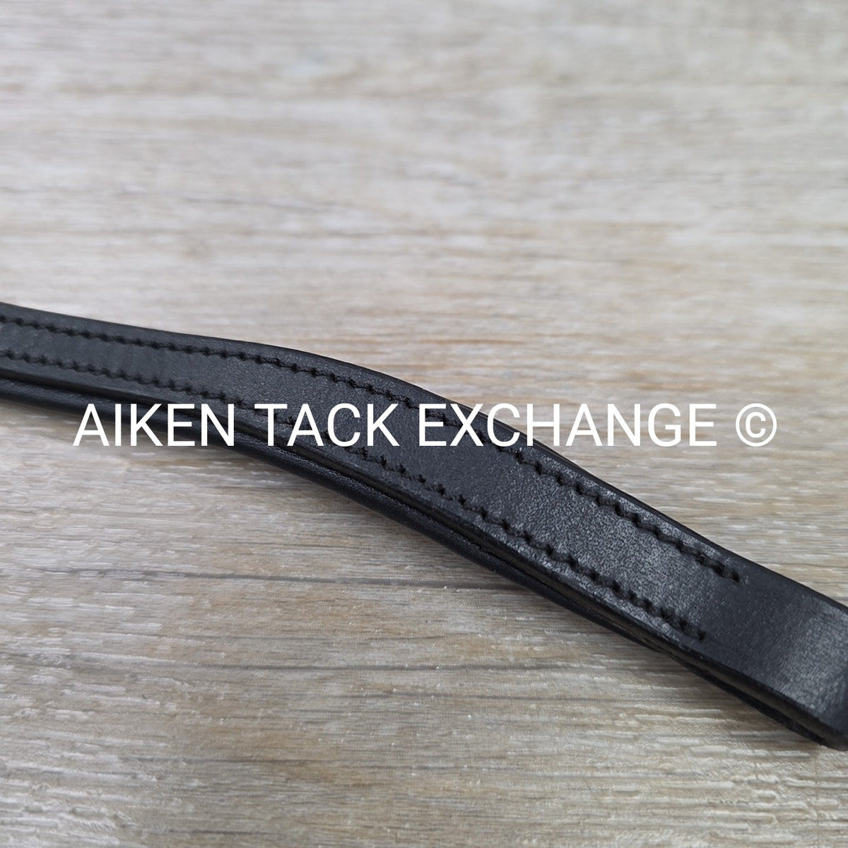 Padded Curved Browband, Black, Size Cob