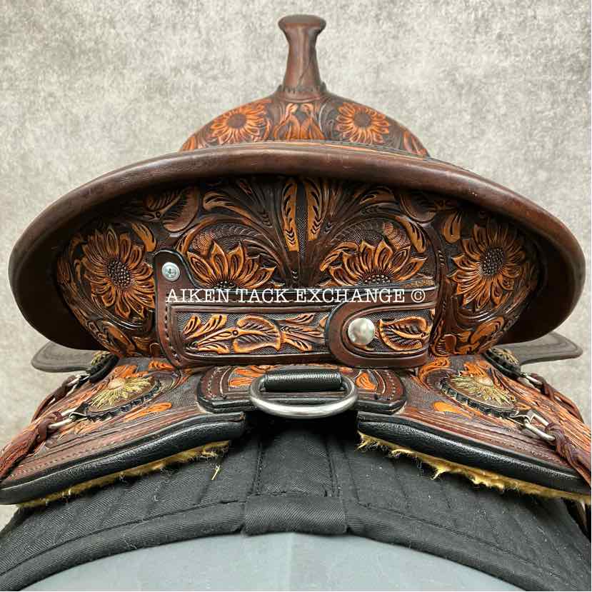 **SOLD** 2021 Circle Y 1682 Sunflower Flex2 Trail Western Saddle, 15" Seat, Flex2 Trail 5 Tree - Wide
