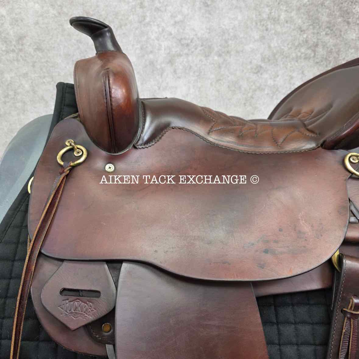 **SOLD** 2006 Tucker 260 High Plains Western Saddle, 16.5" Seat, Medium Tree - Semi QH Bars