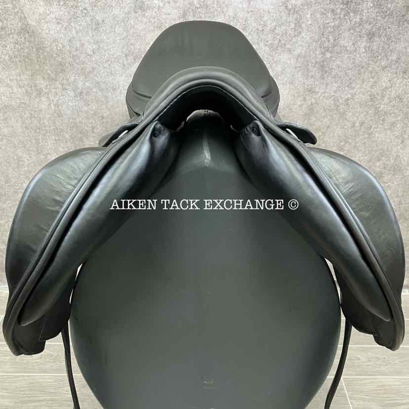 2020 Erreplus E-Contact Monoflap Jump Saddle, 18" Seat, Adjustable Tree, Wool Flocked Panels