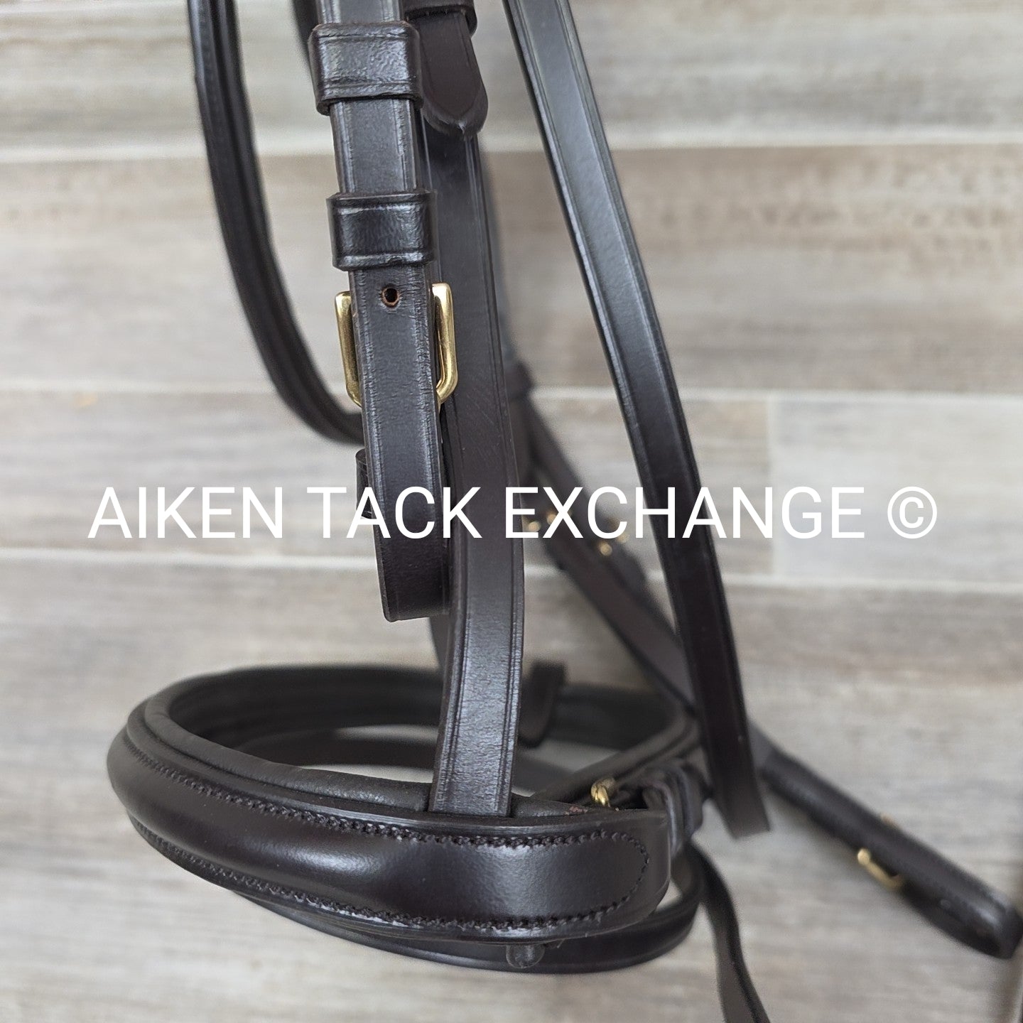 Kentaur Fancy Stitched Flash Bridle with Matching Reins, Brown, Size Full