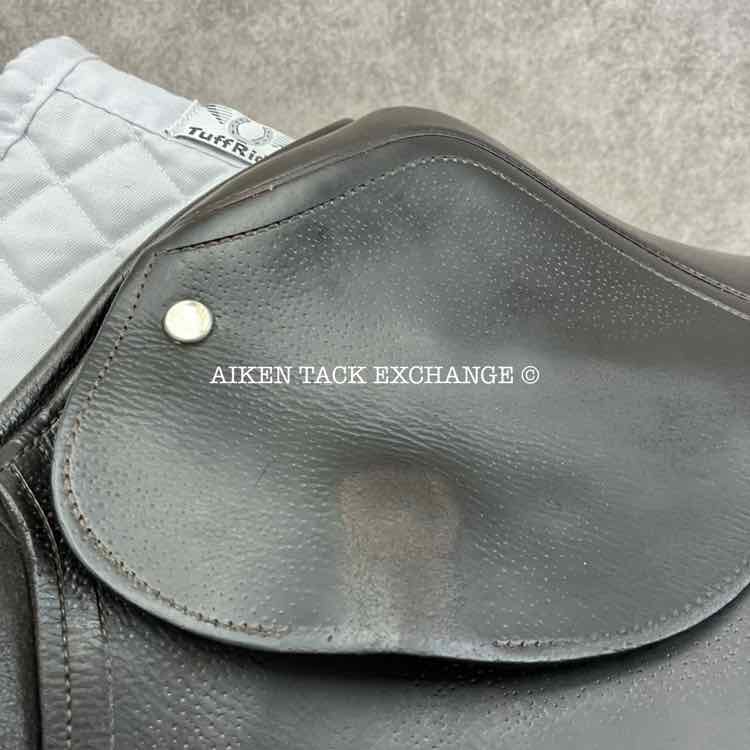 English Close Contact Jump Saddle, 17" Seat, Medium Tree, Foam Panels