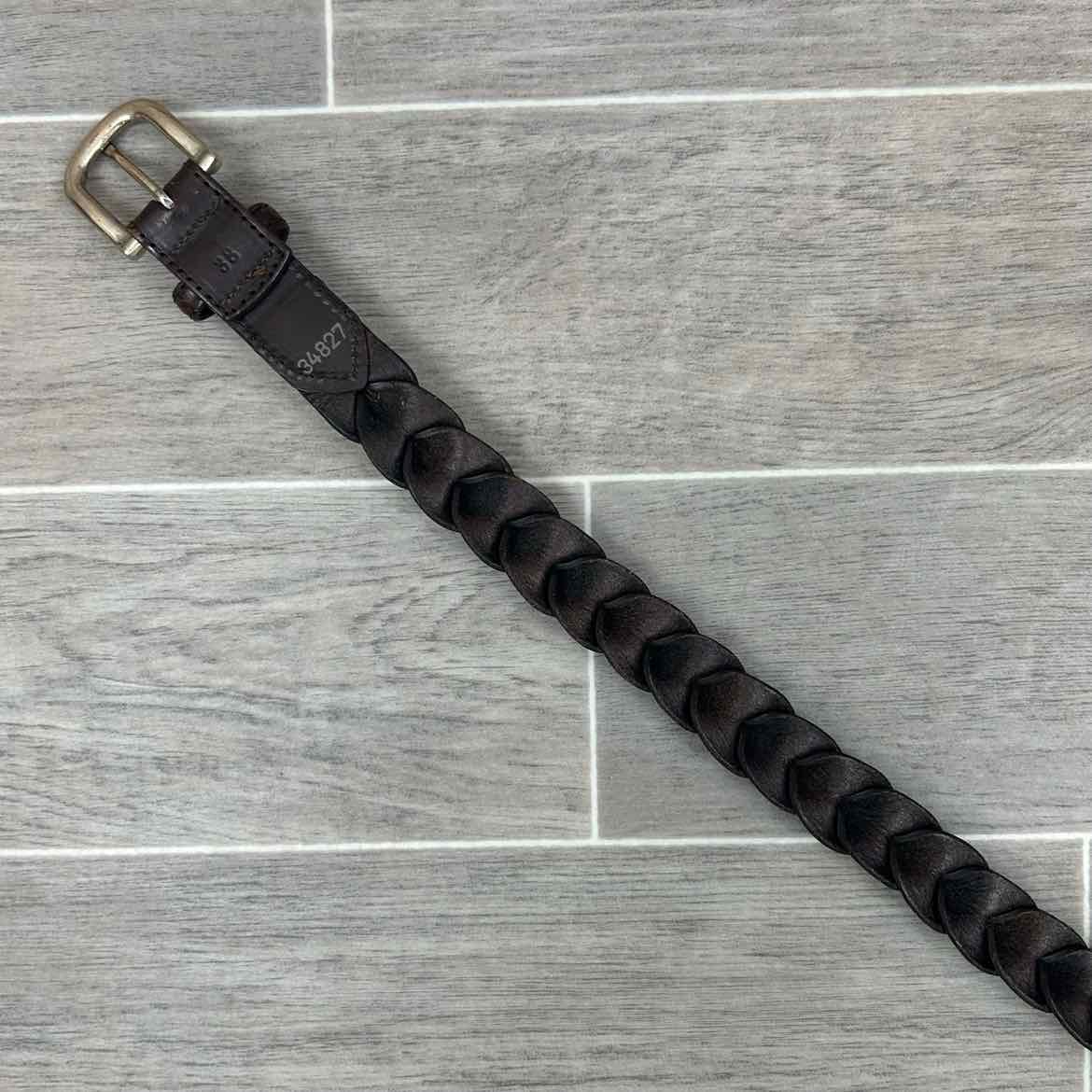 Leather Belt, Brown, 38