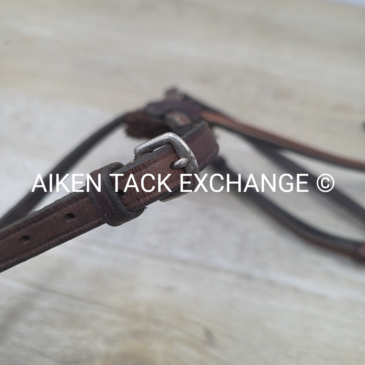 Bobby's English Tack Figure 8 Noseband, Brown, Size Full