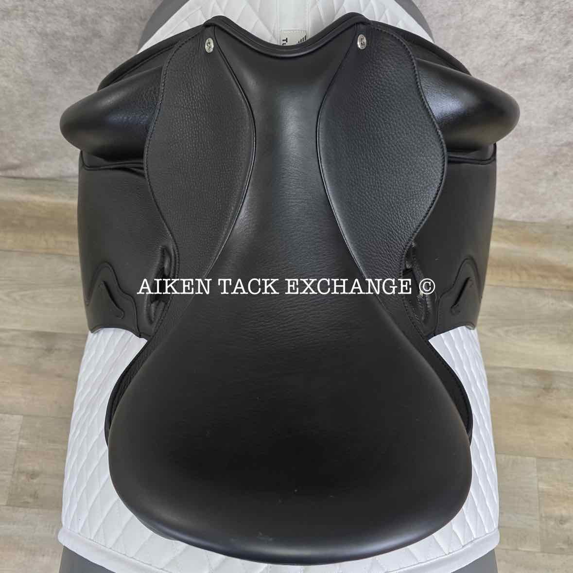 2024 Envy by Custom Saddlery Aurora Monoflap Dressage Saddle, 17.5" Seat, Adjustable Tree, Wool Flocked Panels