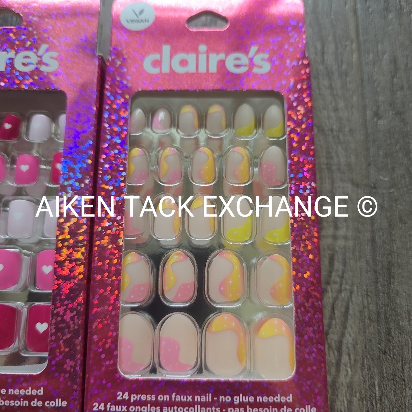Claire's Press-On Nails (2 Sets) - 24 Count Each (48 Total)