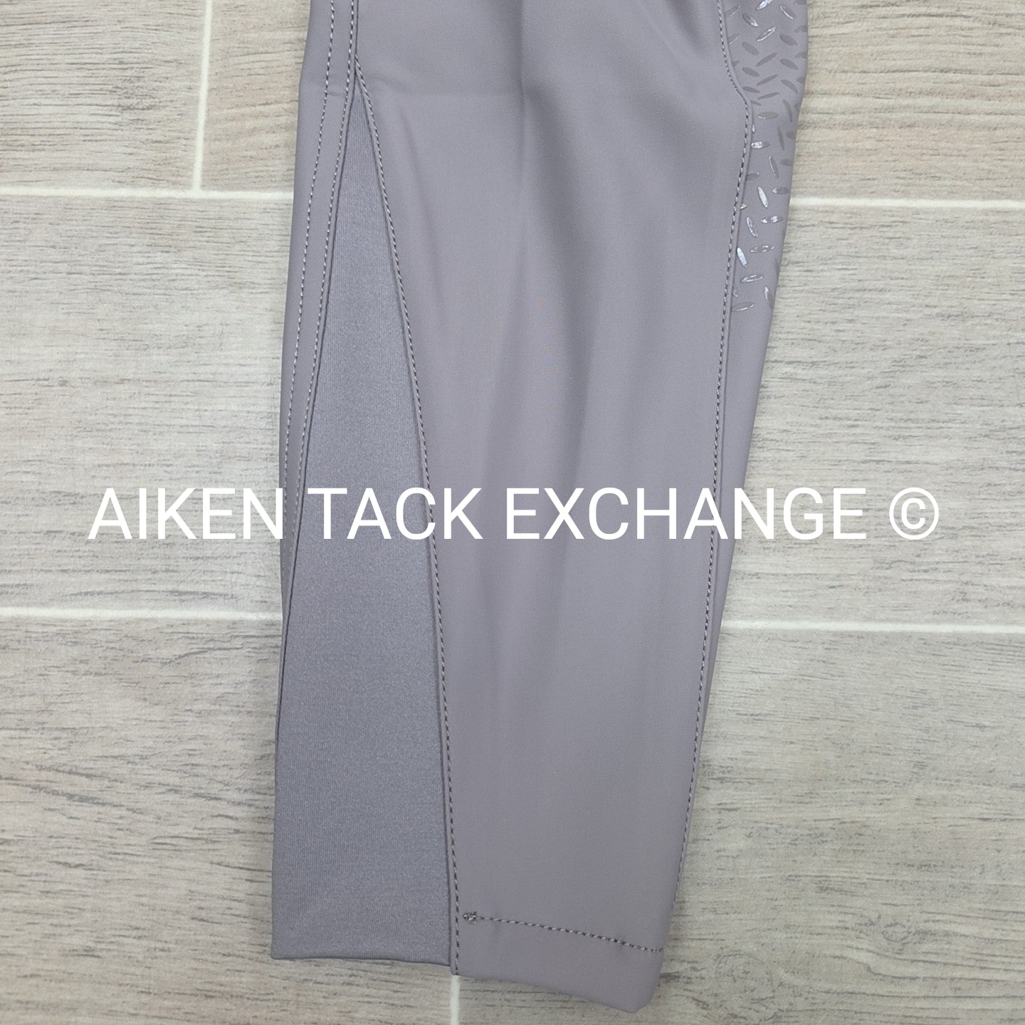KL Select Gabrielle Full Seat Breeches, Grey/Navy, Women's Size 34R