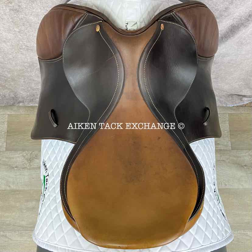 **SOLD** 2008 Bates Close Contact Jump Saddle, 17.5" Seat, Adjustable Tree - Changeable Gullet, CAIR Panels