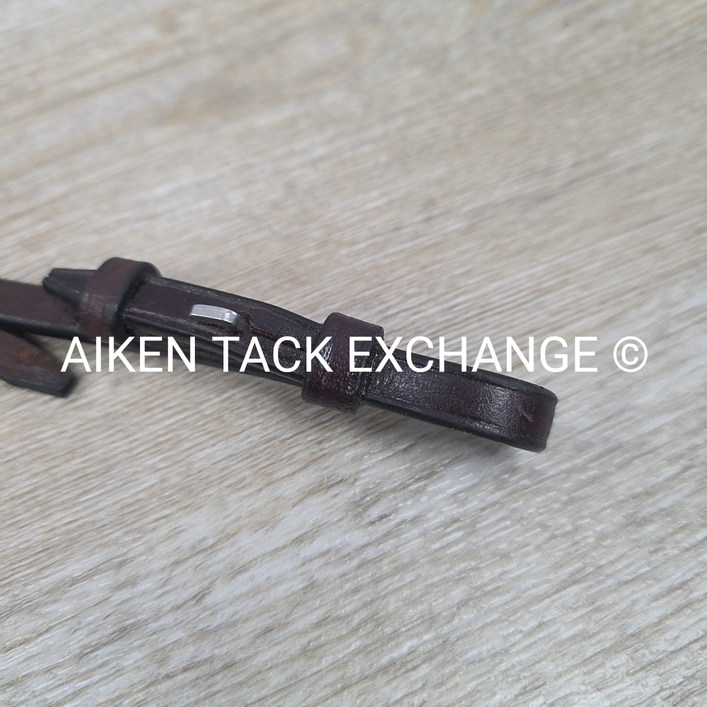 Leather Bradoon Hander, Hook Studs, Brown, Size Cob