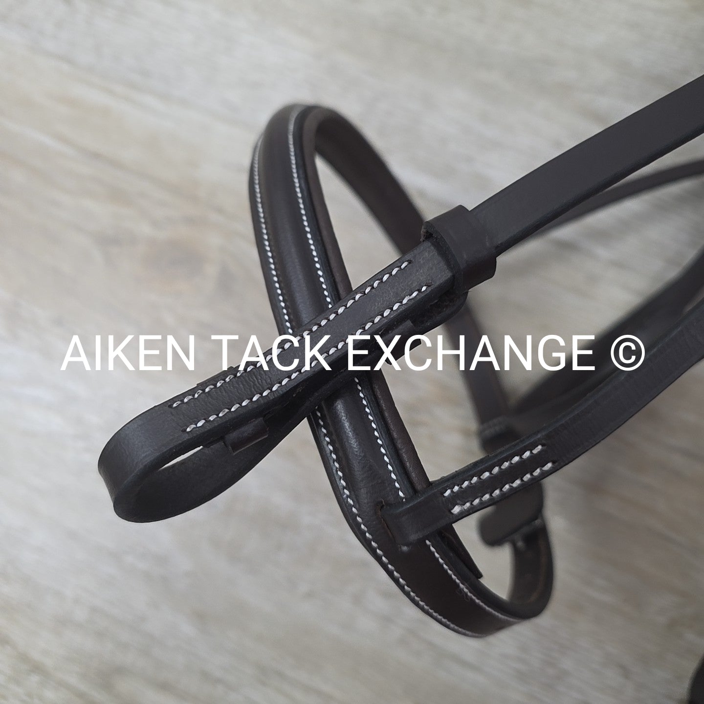 HDR Pro Mono Crown Padded Bridle with Reins, Havana, Size Cob