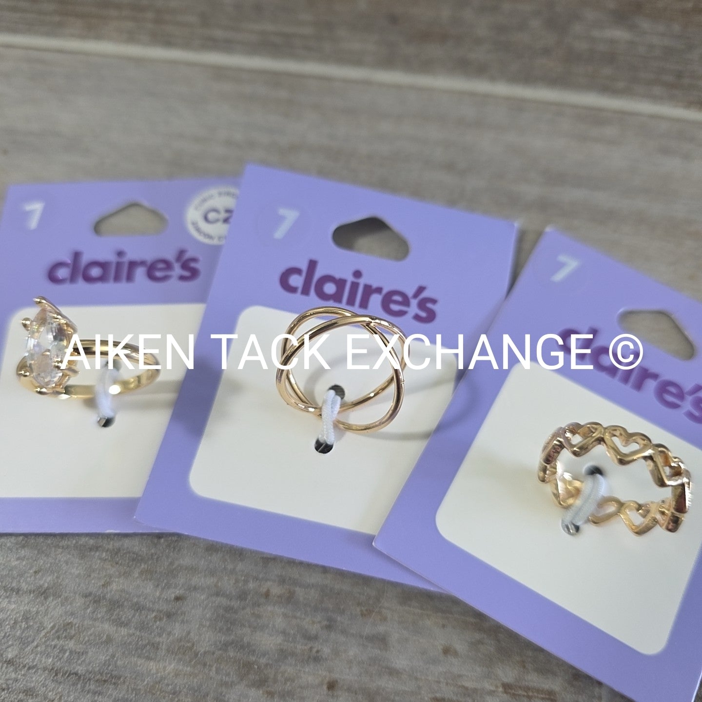 Claire's Rings (3) - Size 7