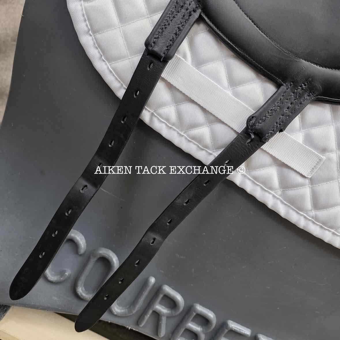 2014 Devoucoux Loreak Monoflap Dressage Saddle, 18.5" Seat, 3 Flap, Medium Wide Tree, D3D Panels, Full Buffalo Leather