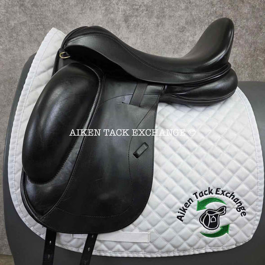2015 Custom Saddlery Wolfgang Matrix Monoflap Dressage Saddle, 17.5" Seat, Adjustable Tree, Wool Flocked Hybrid Panels