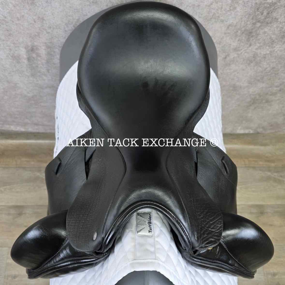 2015 Custom Saddlery Wolfgang Omni Monoflap Dressage Saddle, 17.5" Seat, Adjustable Tree, Wool Flocked Panels