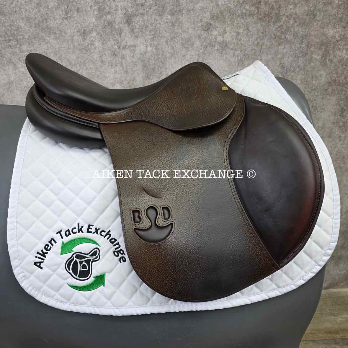 **SOLD** 2014 Bruno Delgrange Virtuose Jump Saddle, 17.5" Seat, 5X Flap, Medium Tree, Foam Panels