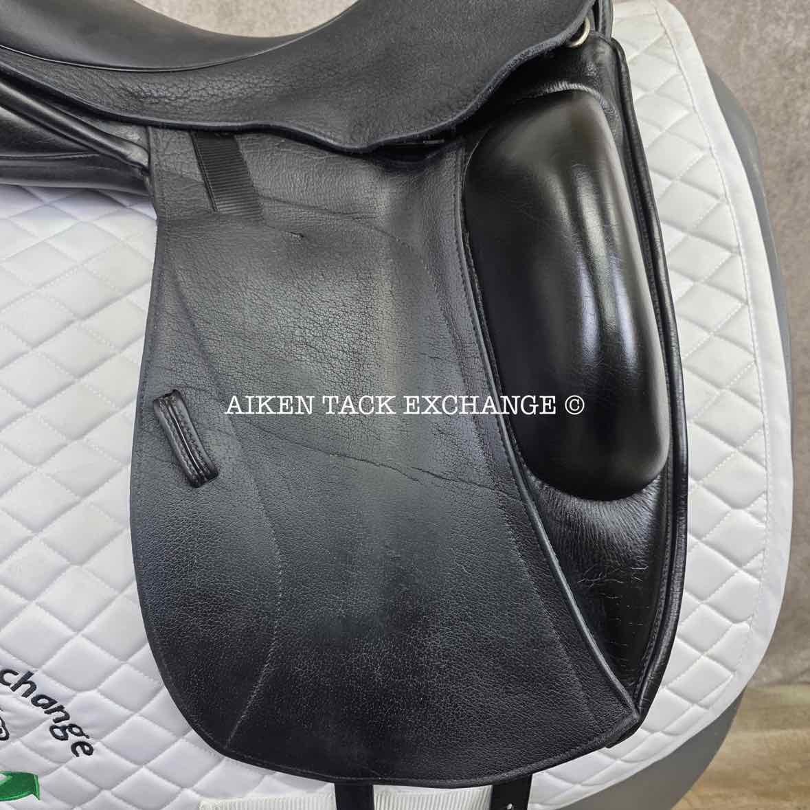 2020 Custom Saddlery Icon Star Monoflap Dressage Saddle, 18" Seat, Adjustable Tree, Wool Flocked Hybrid Panels
