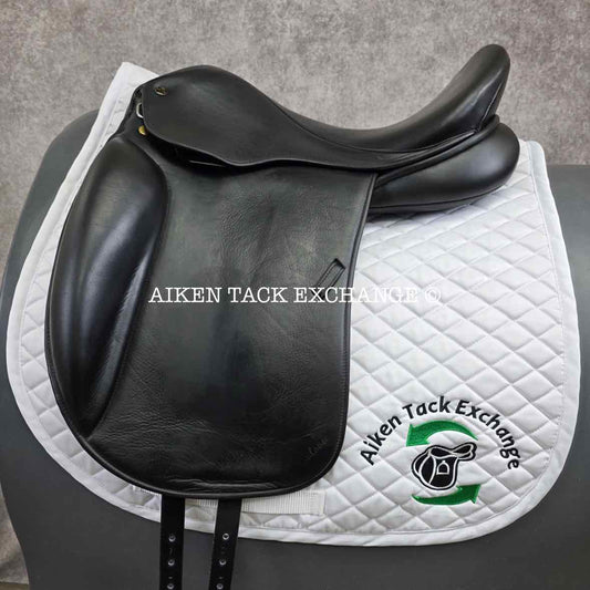 **On Trial** Marcel Toulouse Verona Monoflap Dressage Saddle, 17.5" Seat, MW/W Tree, Wool Flocked Panels