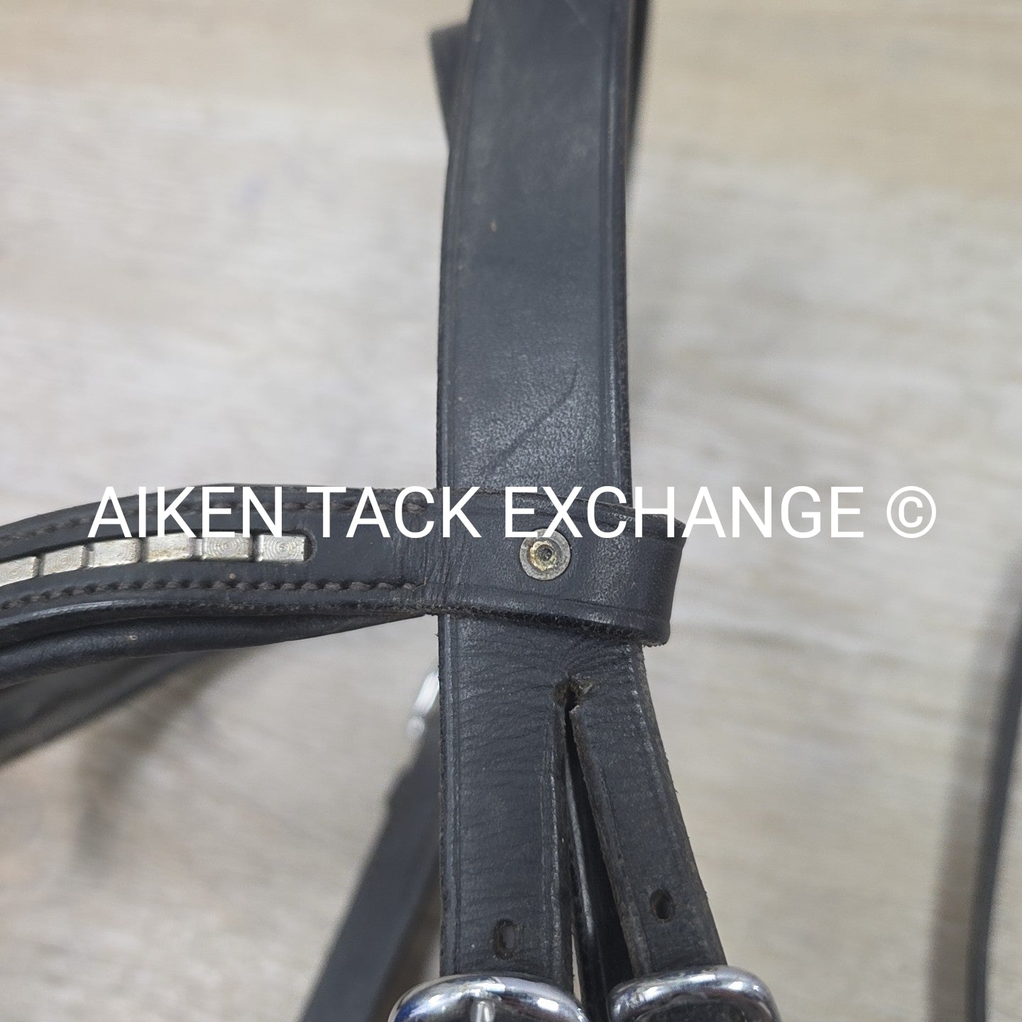 BARGAIN BUNDLE: Dressage Bridle (Missing Flash) with Laced Reins & Flat Leather