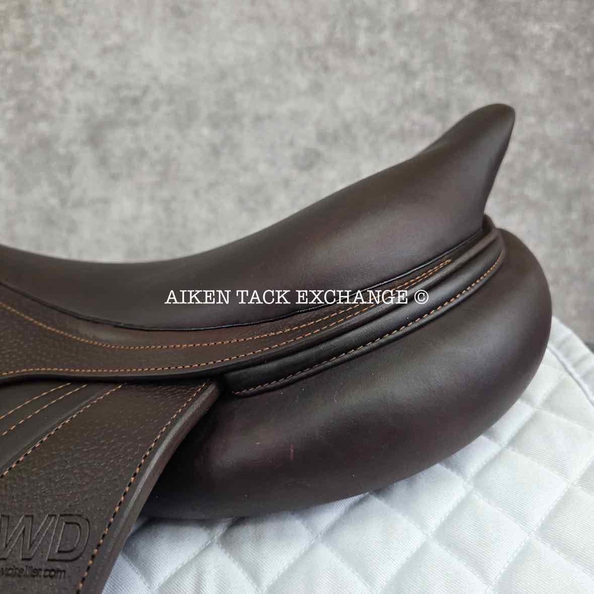 2020 CWD SE09 Monoflap Jump Saddle, 18" Seat, 2A Flap, Medium Tree, Foam Panels, Full Buffalo Leather