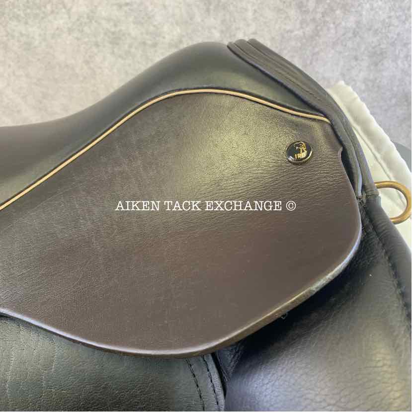 **SOLD** 2019 JRD Bella Dressage Saddle, 17.5" Seat, Medium Tree, Wool Flocked Panels