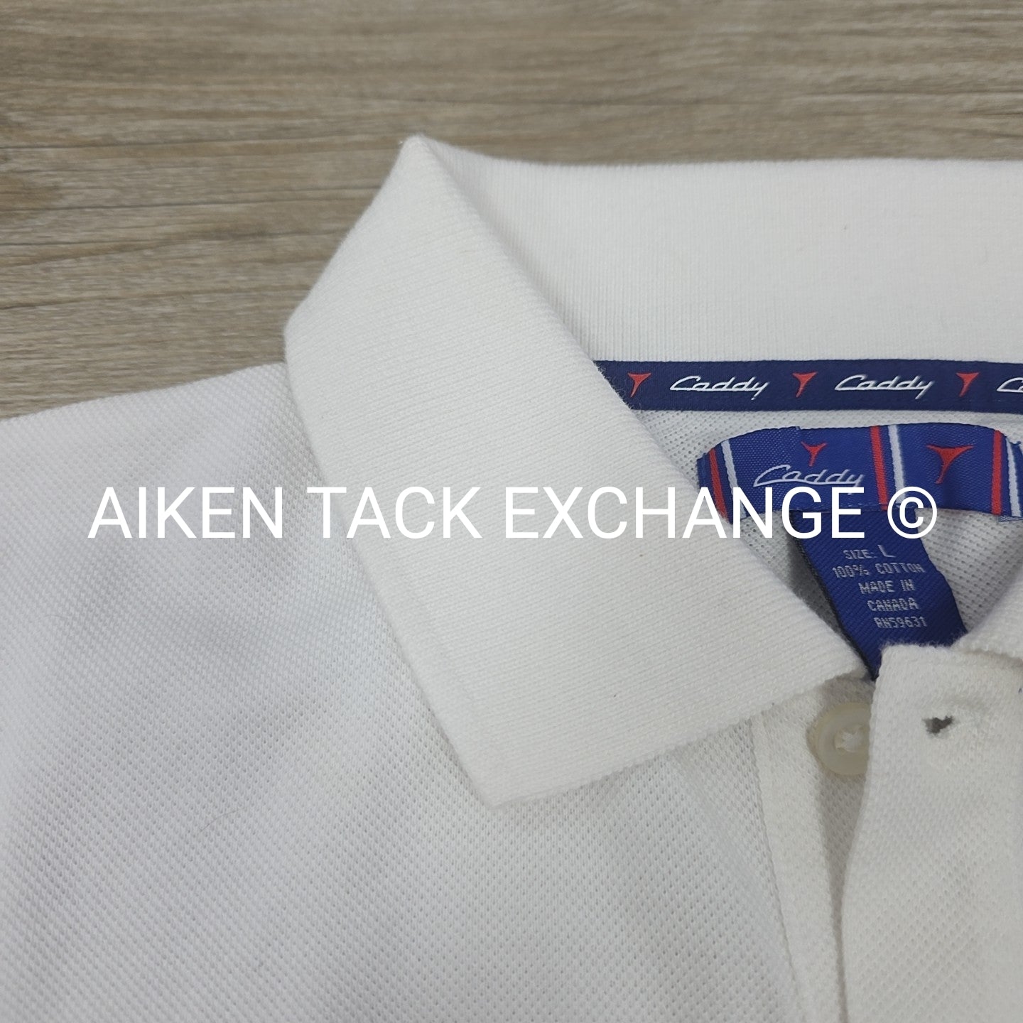 Caddy Short Sleeve Polo Top, Size Large