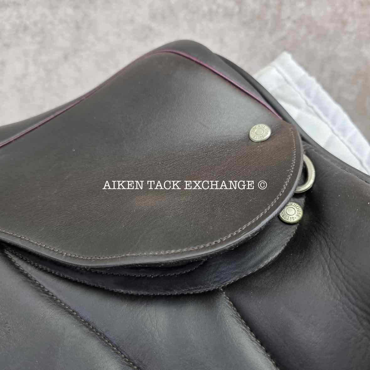 2021 Stackhouse Monoflap Jump Saddle, 18" Seat, Narrow Tree