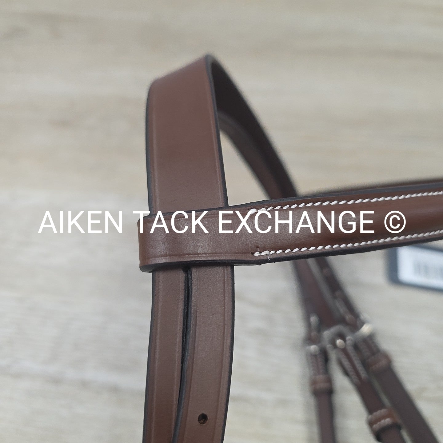 HDR Advantage Plain Raised Bridle with Reins, Oakbark, Size Pony