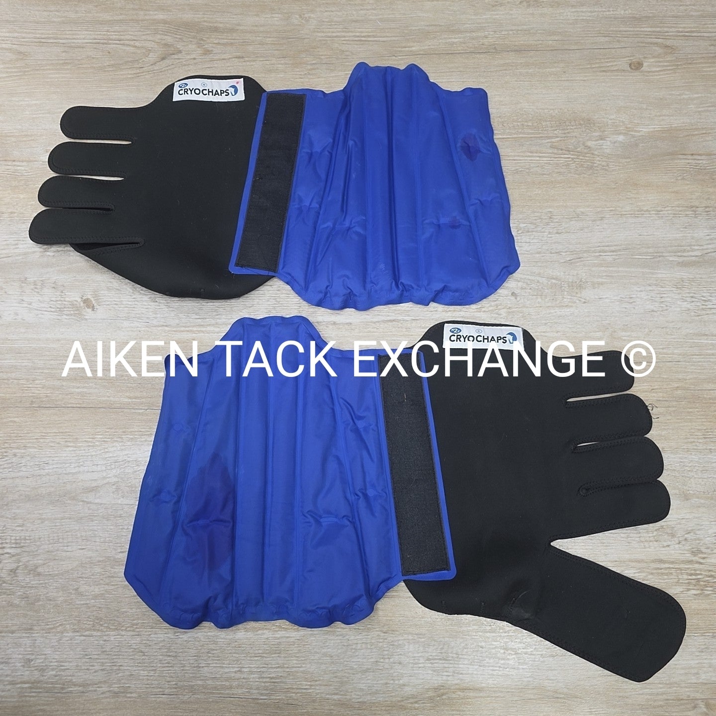 Cryochaps K2F Compression Ice Boots, Front & Hind, 4 Pastern Absolute Ice Wraps,