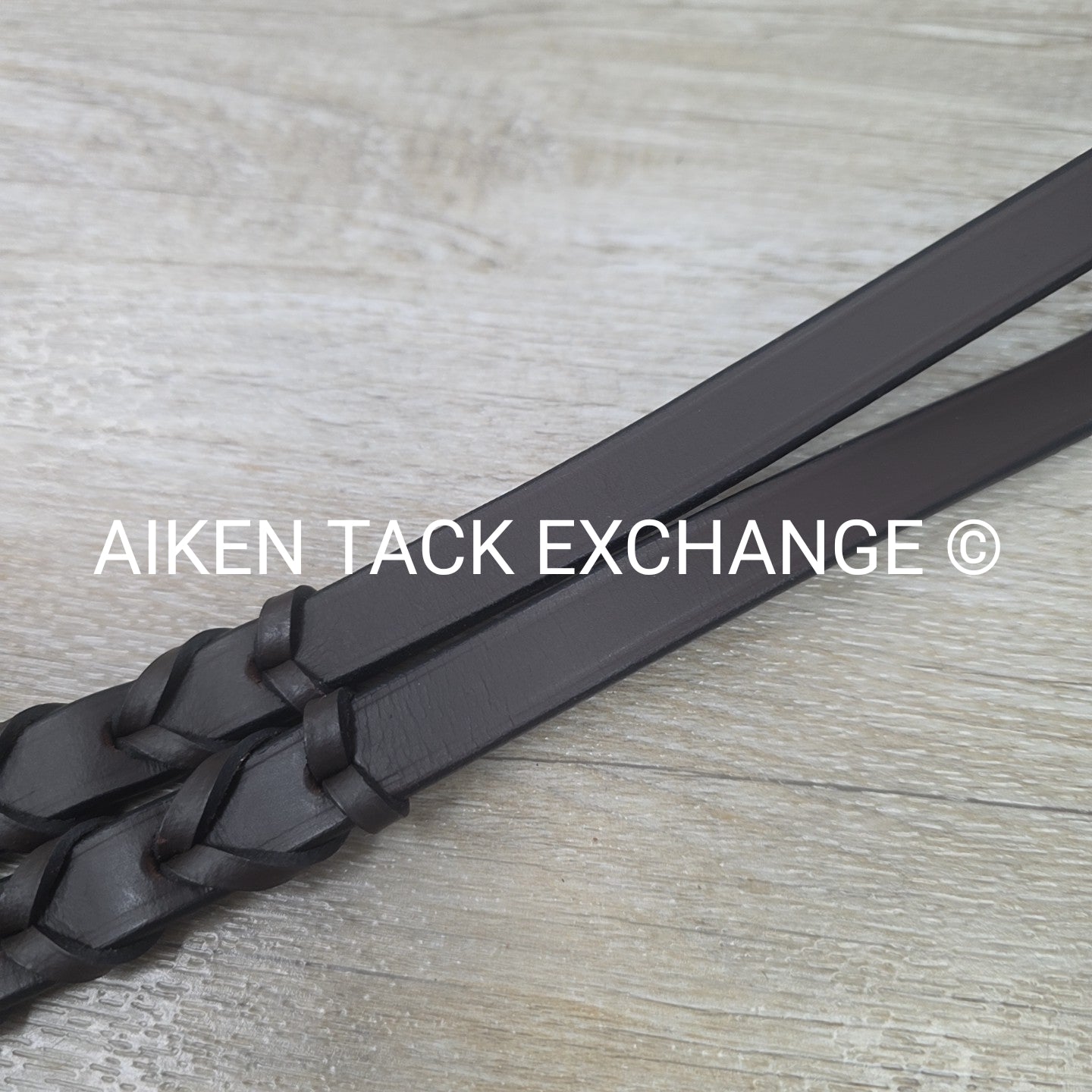 Plain Laced Reins, Brown, 53"