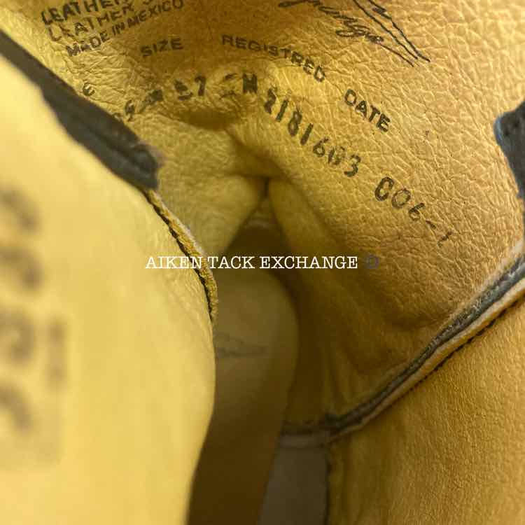 Lagrange Ostrich Square Toe Western Boot, Size 7