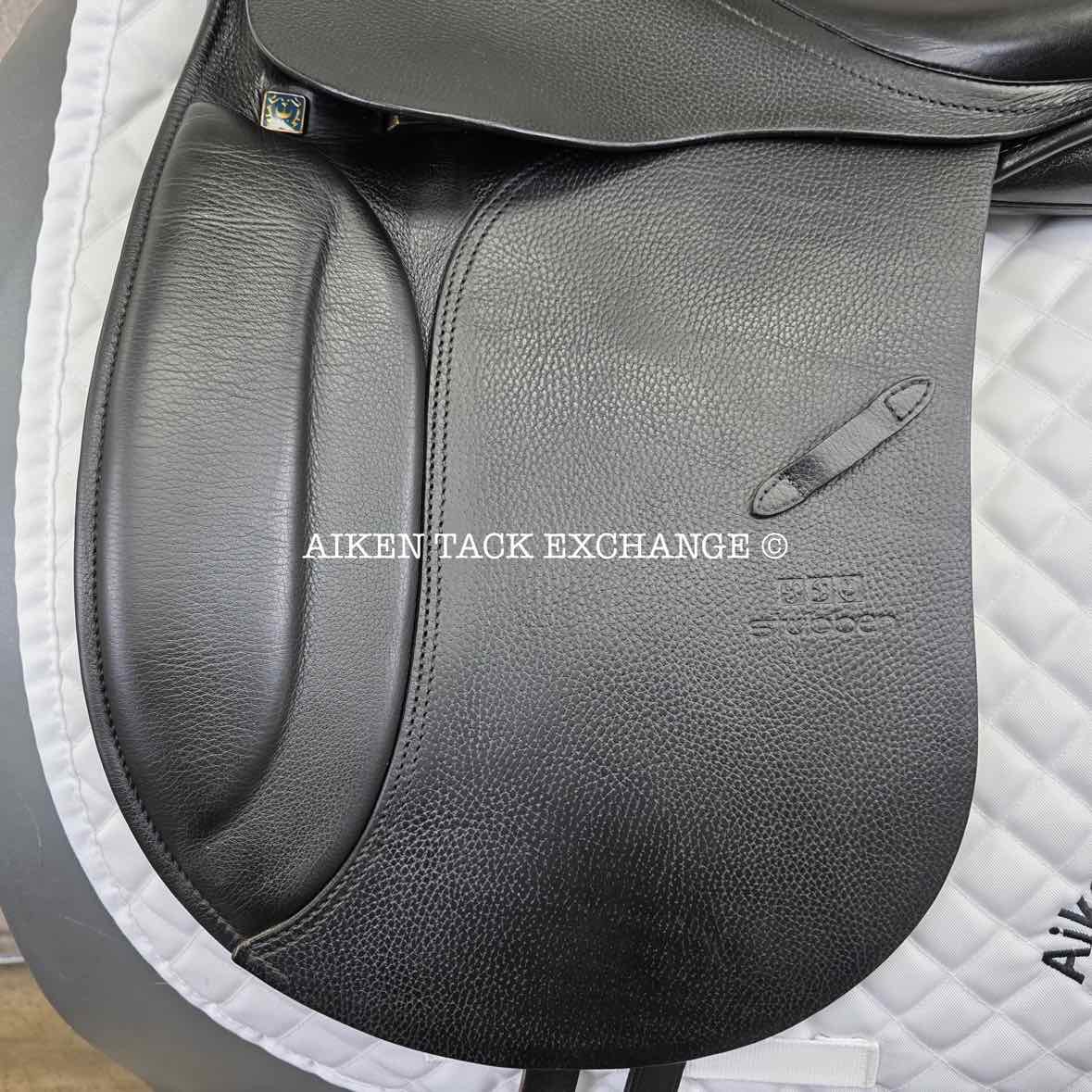 2013 Stubben Roxane Dressage Saddle, 17.5" Seat, Short Flap, 30cm Tree - Medium Wide, Wool Flocked Panels