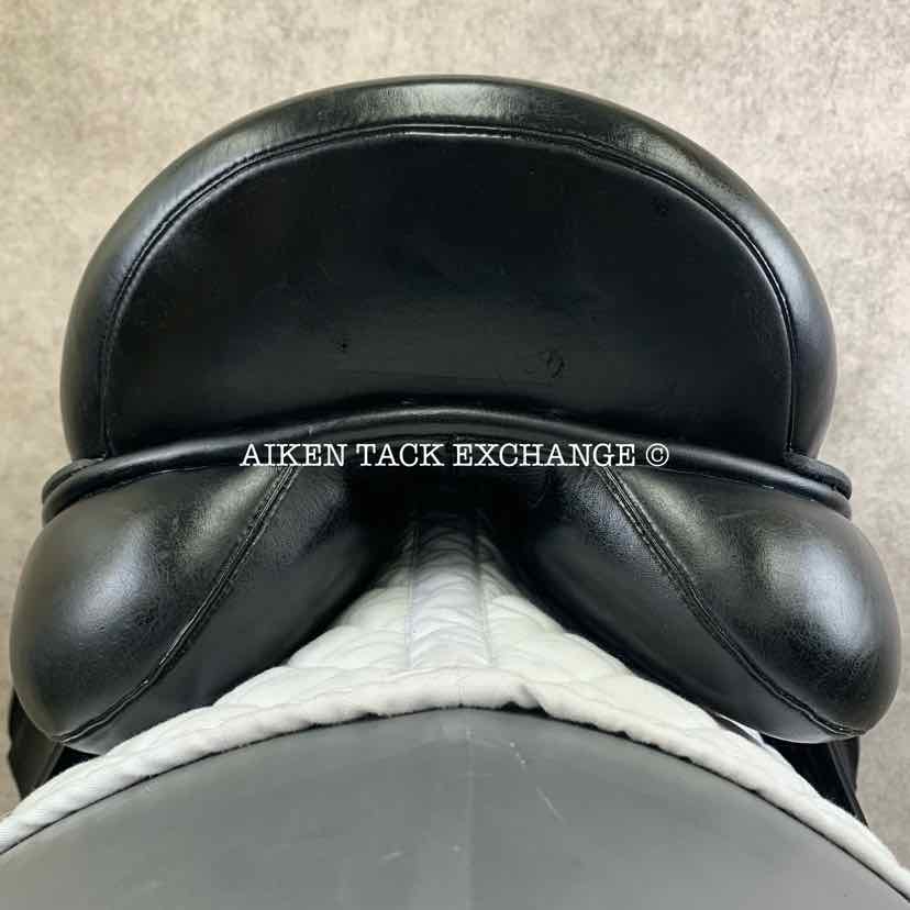 2009 Hulsebos WB4 Dressage Saddle, 17" Seat, Extra Wide Tree, Wool Flocked Panels