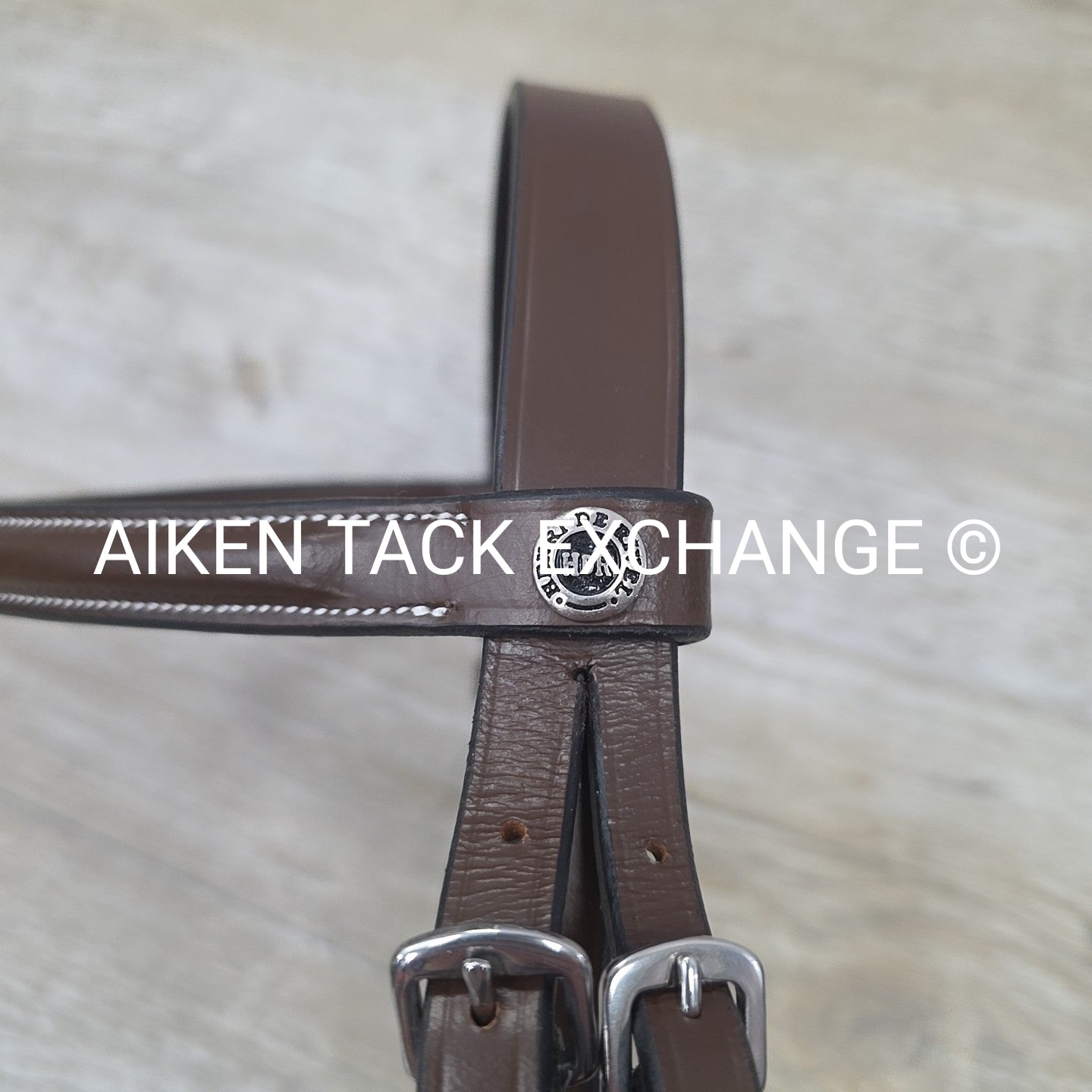 HDR Advantage Plain Raised Bridle with Reins, Australian Nut, Size Pony