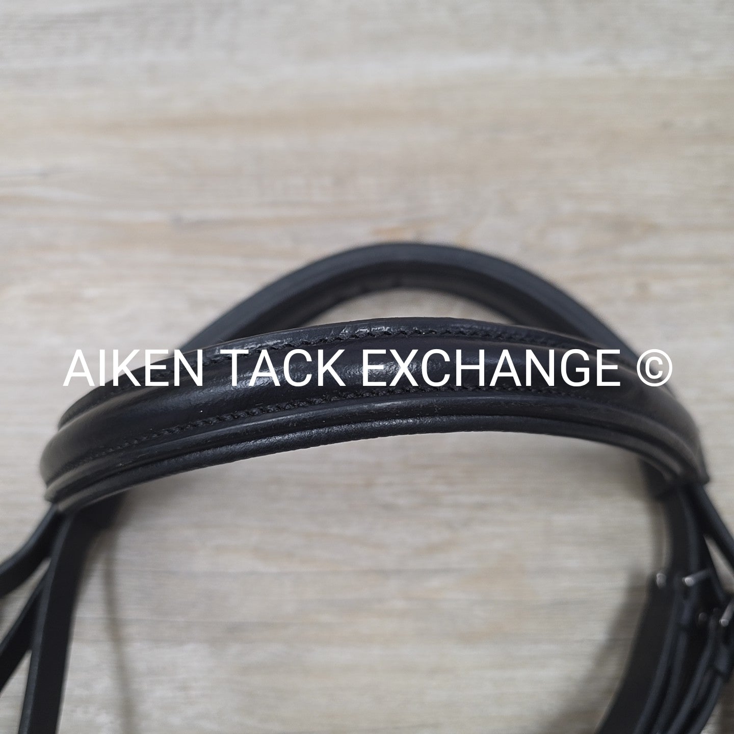 KL Select Black Oak Juniper Dressage Bridle with Reins, Black,  Size Full