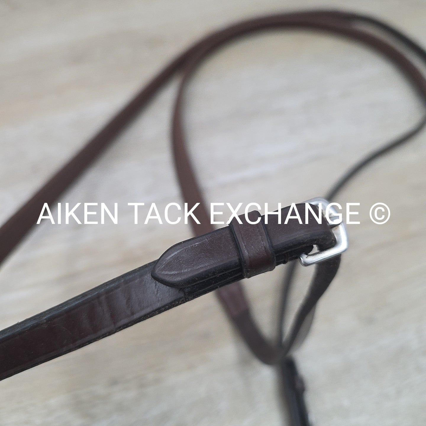 KL Select Black Oak Rubber Reins, Brown, Size Full